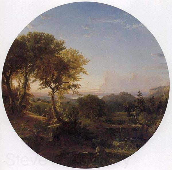 Jasper Francis Cropsey Green Mountain Scenery, Norge oil painting art